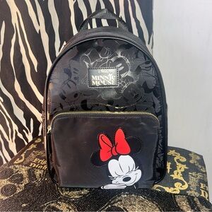 Disney Minnie Mouse Black Mini Backpack